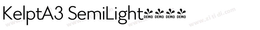 KelptA3 SemiLight字体转换 KelptA3 SemiLight字体转换